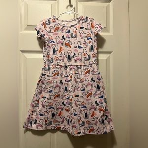 Rumi + Ryder girls S (6-7) cat dress